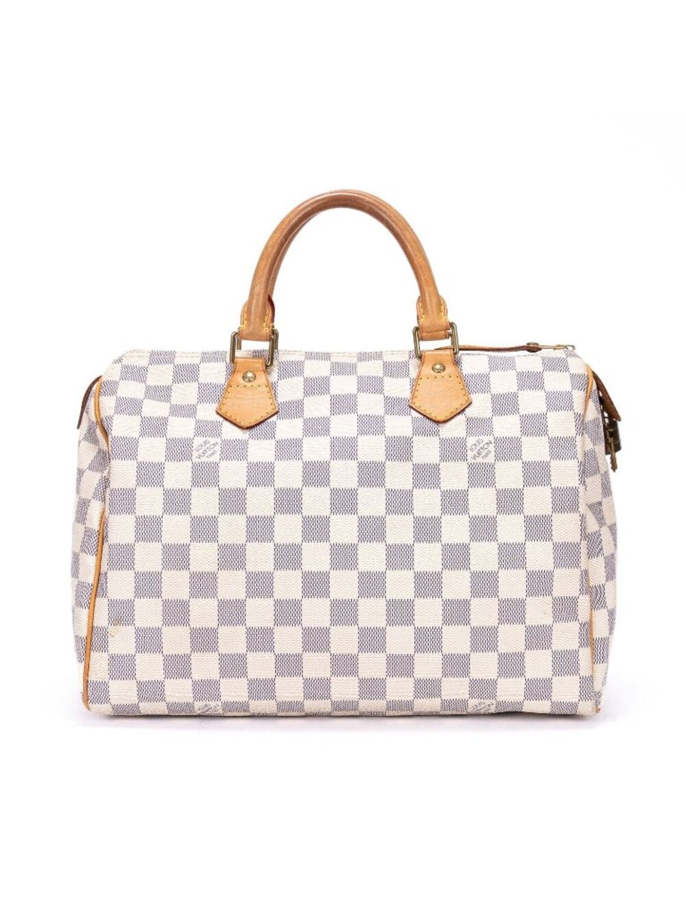 Louis Vuitton Speedy Ivory Damier Azur Handbag